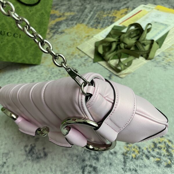 1:1 Replica GG HORSEBIT CHAIN MEDIUM SHOULDER BAG P Pink iridescent quilted leather Exclusive For Women‎ 764255 AAC31 5826
