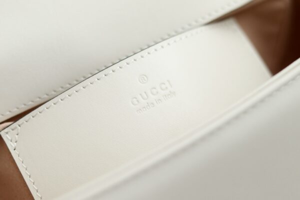 1:1 Replica GG MARMONT MINI SHOULDER BAG P White matelassé chevron leather Exclusive For Women 739682 AABZC 9022