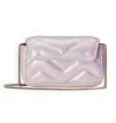 1:1 Replica GG MARMONT SUPER MINI BAG P Pink iridescent matelassé chevron leather Exclusive For Women ‎476433 AAC2U 5826