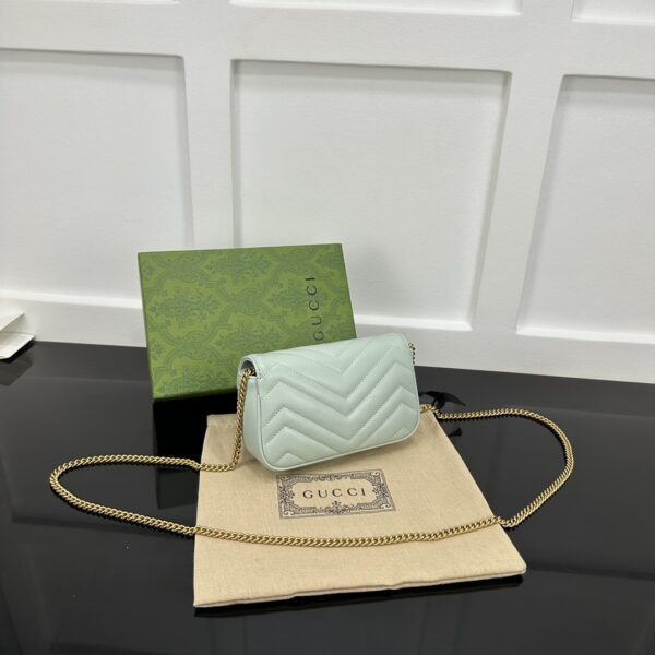 1:1 Replica GG MARMONT SUPER MINI BAG P Turquoise Exclusive For Women 476433