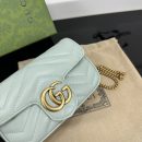 1:1 Replica GG MARMONT SUPER MINI BAG P Turquoise Exclusive For Women 476433