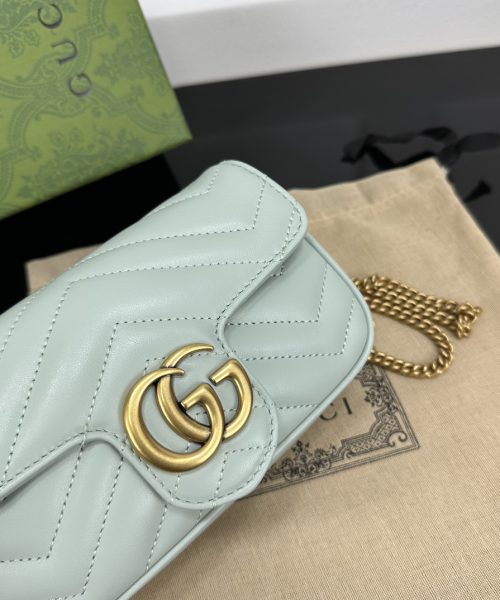 1:1 Replica GG MARMONT SUPER MINI BAG P Turquoise Exclusive For Women 476433