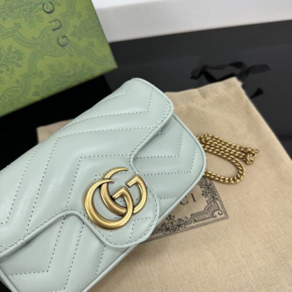 1:1 Replica GG MARMONT SUPER MINI BAG P Turquoise Exclusive For Women 476433