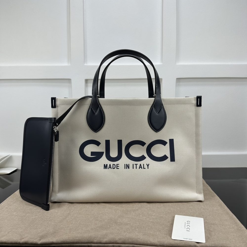 replica gg medium tote bag with gucci print p