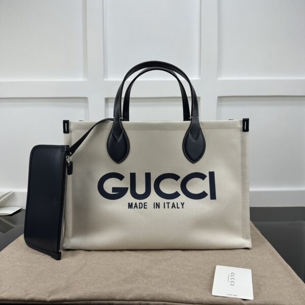 replica gg medium tote bag with gucci print p