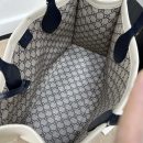 1:1 Replica GG MEDIUM TOTE BAG WITH GUCCI PRINT P BLACK  Exclusive For Women 772176