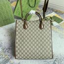 1:1 Replica GG SMALL TOTE WITH INTERLOCKING G P Beige and ebony GG Supreme canvas Exclusive For Women‎ 723308 92THG 8563
