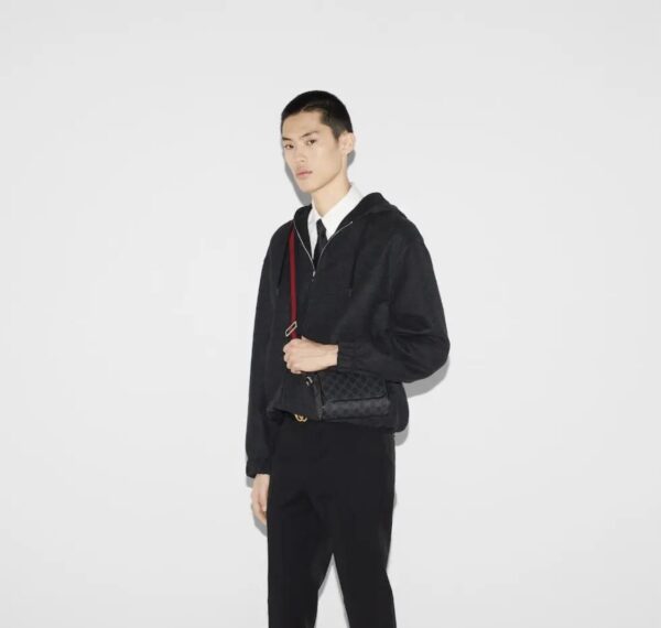 1:1 Replica GG SUPER MINI BAG P Black GG Supreme canvas Exclusive For Men‎ 791741 FADJA 1042
