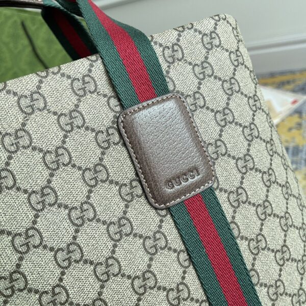 1:1 Replica GG TENDER MEDIUM TOTE BAG P Beige and ebony GG Supreme Tender canvas Exclusive For Women 763287 FACHL 8844