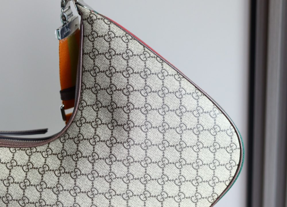 1:1 Replica GUCCI ATTACH MEDIUM SHOULDER BAG P Beige and blue GG Supreme canvas Exclusive For Women 702823 96GRN 4082