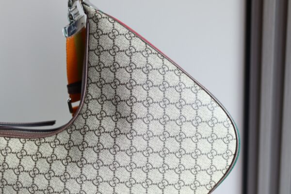 1:1 Replica GUCCI ATTACH MEDIUM SHOULDER BAG P Beige and blue GG Supreme canvas Exclusive For Women 702823 96GRN 4082