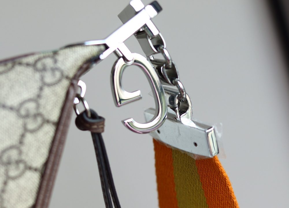 1:1 Replica GUCCI ATTACH MEDIUM SHOULDER BAG P Beige and blue GG Supreme canvas Exclusive For Women 702823 96GRN 4082