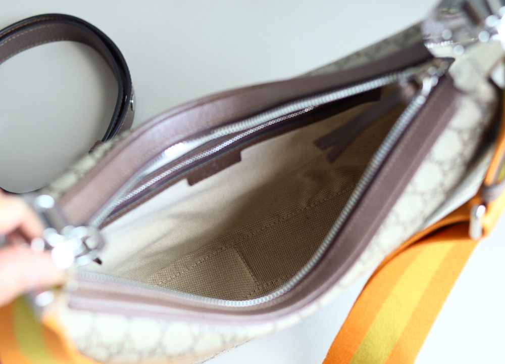 1:1 Replica GUCCI ATTACH MEDIUM SHOULDER BAG P Beige and blue GG Supreme canvas Exclusive For Women 702823 96GRN 4082