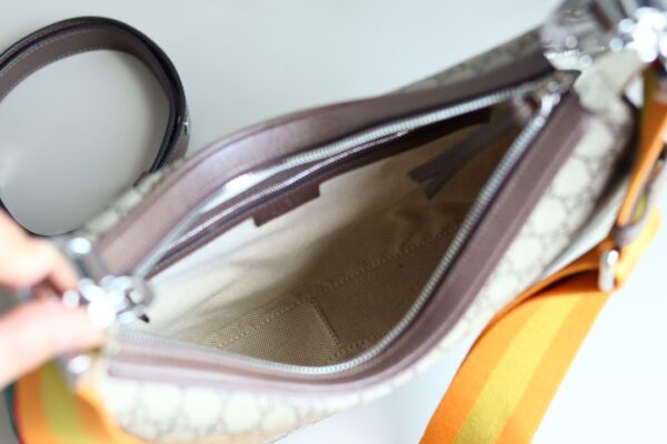 1:1 Replica GUCCI ATTACH MEDIUM SHOULDER BAG P Beige and blue GG Supreme canvas Exclusive For Women 702823 96GRN 4082