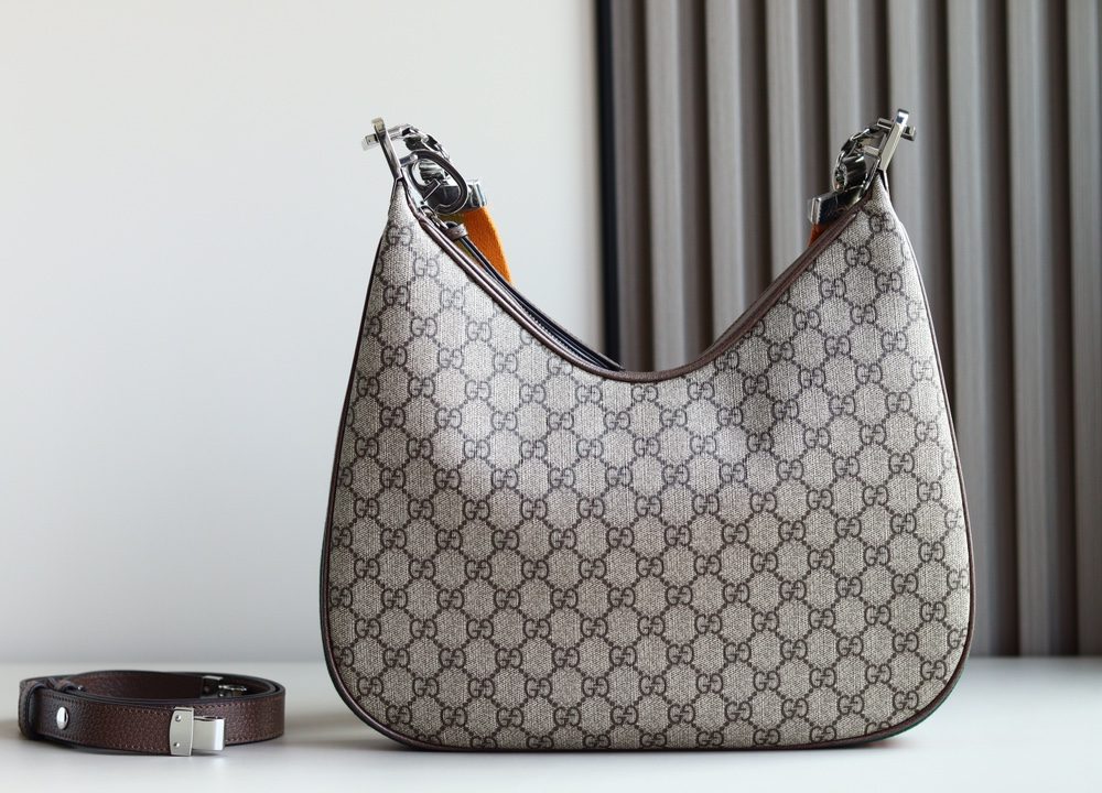 1:1 Replica GUCCI ATTACH MEDIUM SHOULDER BAG P Beige and blue GG Supreme canvas Exclusive For Women 702823 96GRN 4082