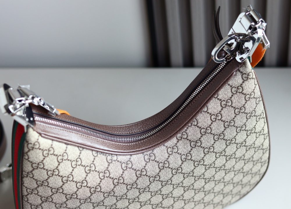 1:1 Replica GUCCI ATTACH MEDIUM SHOULDER BAG P Beige and blue GG Supreme canvas Exclusive For Women 702823 96GRN 4082