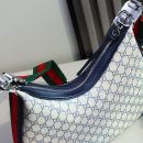 1:1 Replica GUCCI ATTACH MEDIUM SHOULDER BAG P BLUE GG Supreme canvas Exclusive For Women