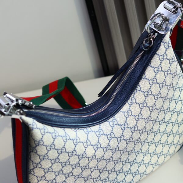 1:1 Replica GUCCI ATTACH MEDIUM SHOULDER BAG P BLUE GG Supreme canvas Exclusive For Women