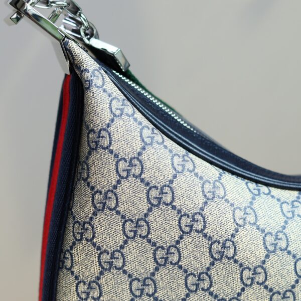 1:1 Replica GUCCI ATTACH MEDIUM SHOULDER BAG P BLUE GG Supreme canvas Exclusive For Women