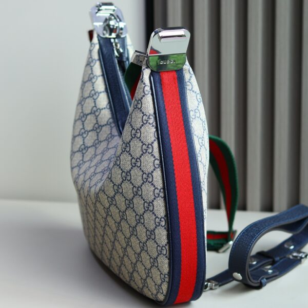 1:1 Replica GUCCI ATTACH MEDIUM SHOULDER BAG P BLUE GG Supreme canvas Exclusive For Women