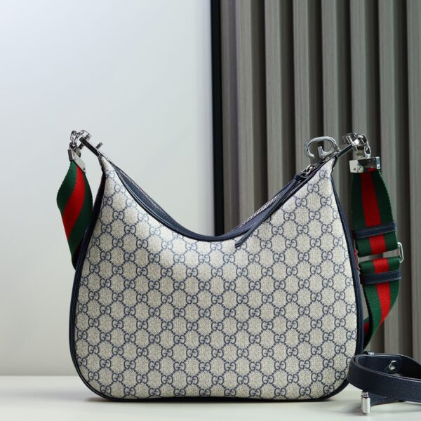 1:1 Replica GUCCI ATTACH MEDIUM SHOULDER BAG P BLUE GG Supreme canvas Exclusive For Women