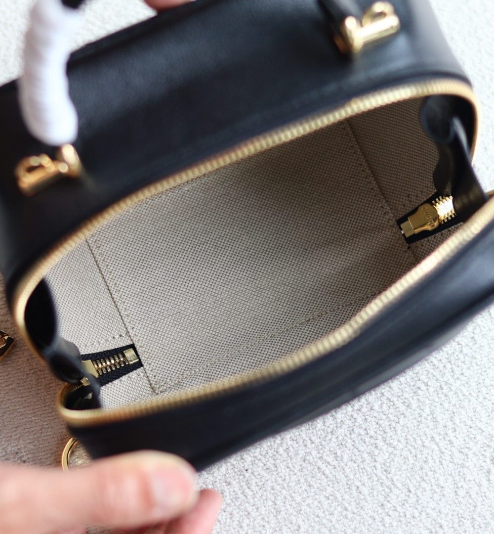 1:1 Replica GUCCI BLONDIE TOP HANDLE BAG P BLACK LEATHER Exclusive For Women 744434 1IV0G 1000