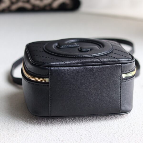 1:1 Replica GUCCI BLONDIE TOP HANDLE BAG P BLACK LEATHER Exclusive For Women 744434 1IV0G 1000