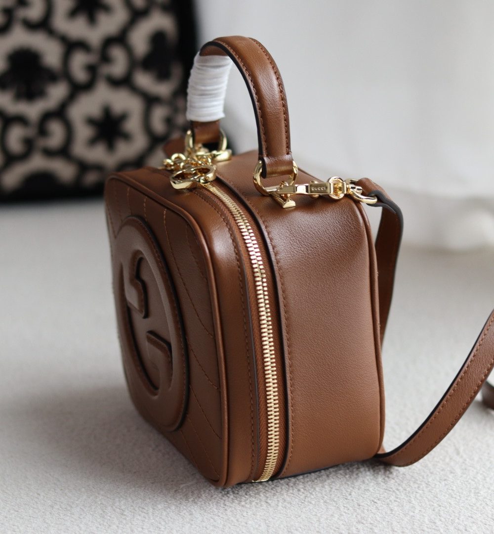 1:1 Replica GUCCI BLONDIE TOP HANDLE BAG P Cuir leather Exclusive For Women 744434 1IV0G 2535