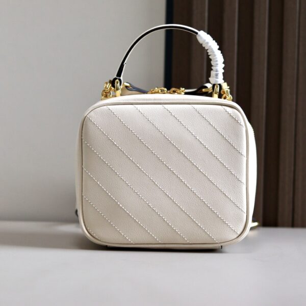 1:1 Replica GUCCI BLONDIE TOP HANDLE BAG P White leather Exclusive For Women 744434 1IV0G 9022