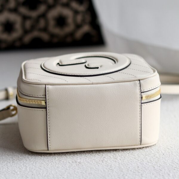 1:1 Replica GUCCI BLONDIE TOP HANDLE BAG P White leather Exclusive For Women 744434 1IV0G 9022