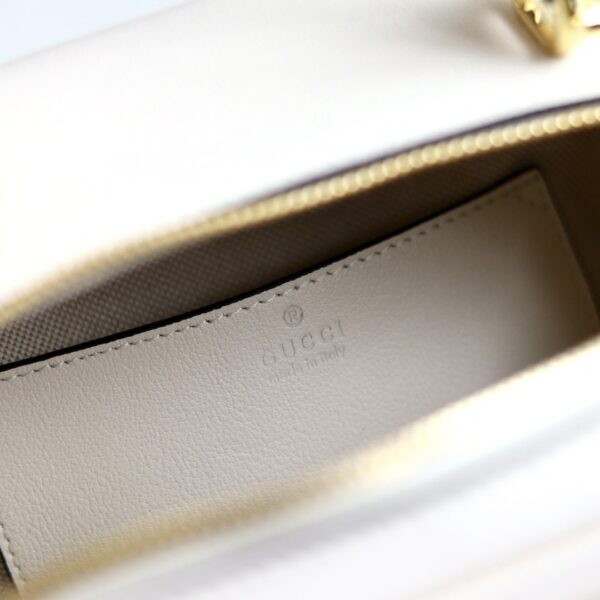 1:1 Replica GUCCI BLONDIE TOP HANDLE BAG P White leather Exclusive For Women 744434 1IV0G 9022