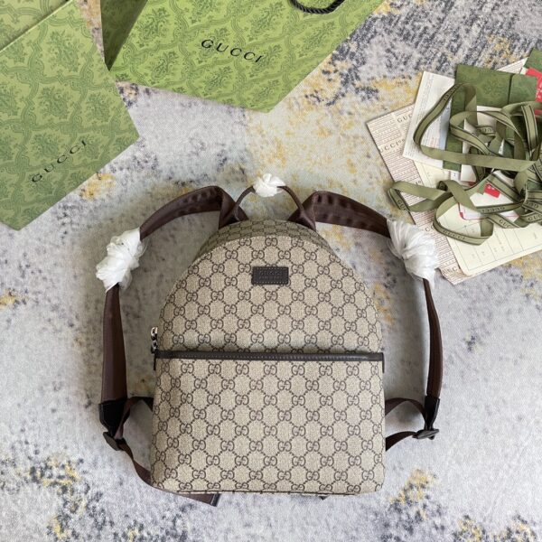 1:1 Replica GUCCI CHILDRENS BACKPACK P Beige and ebony GG Supreme canvas Exclusive For CHILDRENS 782708 FAC4E 9771