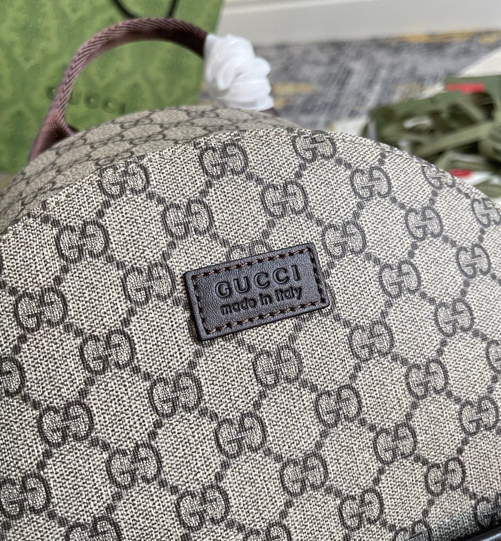 1:1 Replica GUCCI CHILDRENS BACKPACK P Beige and ebony GG Supreme canvas Exclusive For CHILDRENS 782708 FAC4E 9771