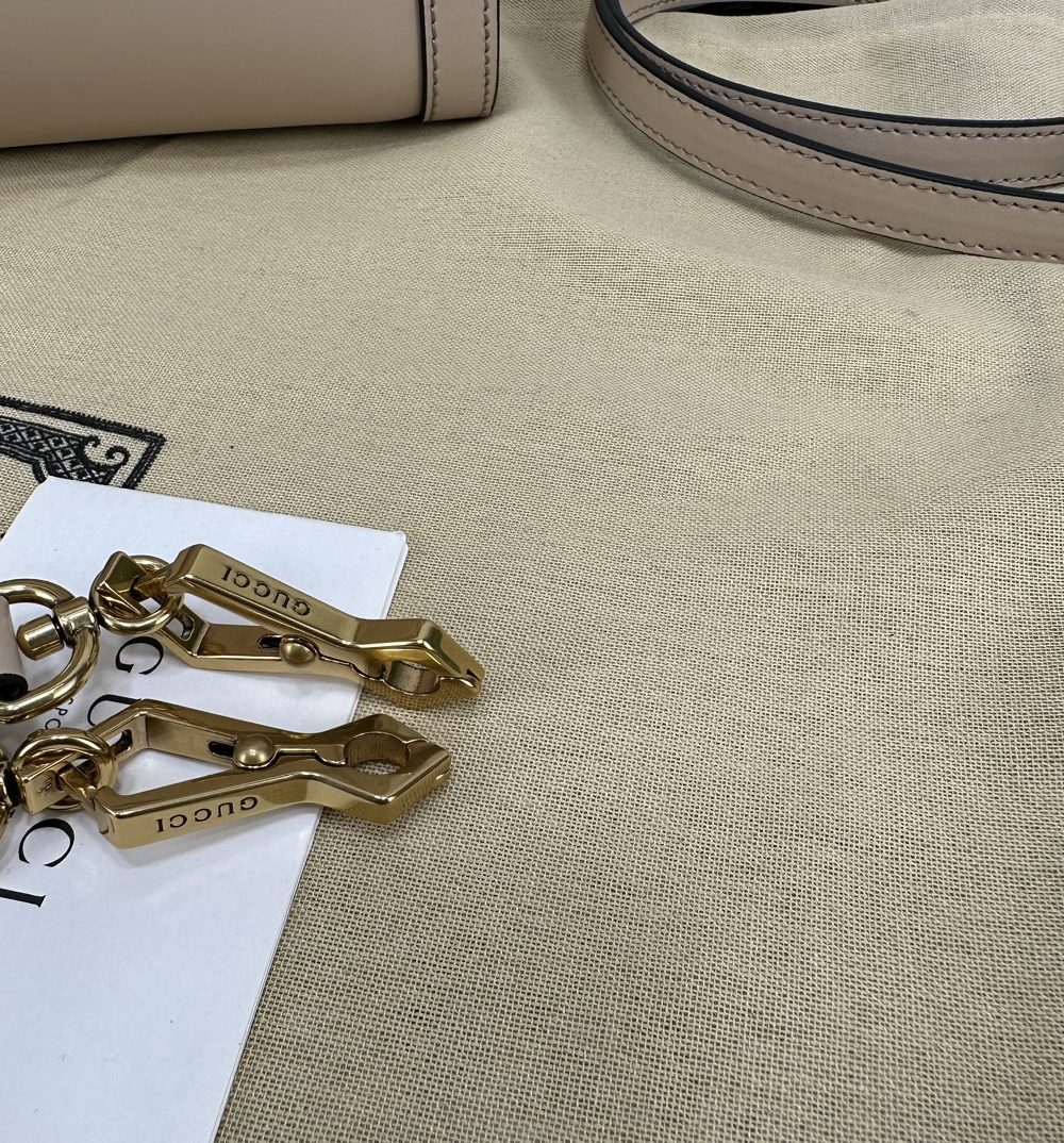 1:1 Replica GUCCI DIANA SMALL TOTE BAG P Beige leather Exclusive For Women 702721