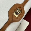 1:1 Replica GUCCI LUCE SMALL SHOULDER BAG Brown And White Canvas Exclusive For Women 786027 FADGF 9041