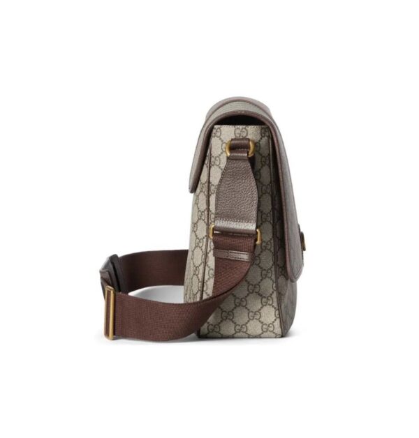 1:1 Replica GUCCI OPHIDIA GG LARGE CROSSBODY BAG P Beige and ebony GG Supreme canvas Exclusive For Women 792119 FACJQ 9741