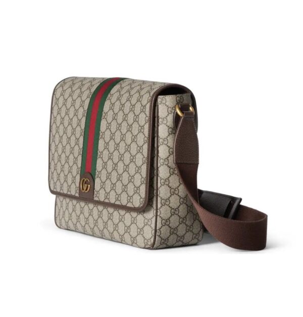 1:1 Replica GUCCI OPHIDIA GG LARGE CROSSBODY BAG P Beige and ebony GG Supreme canvas Exclusive For Women 792119 FACJQ 9741