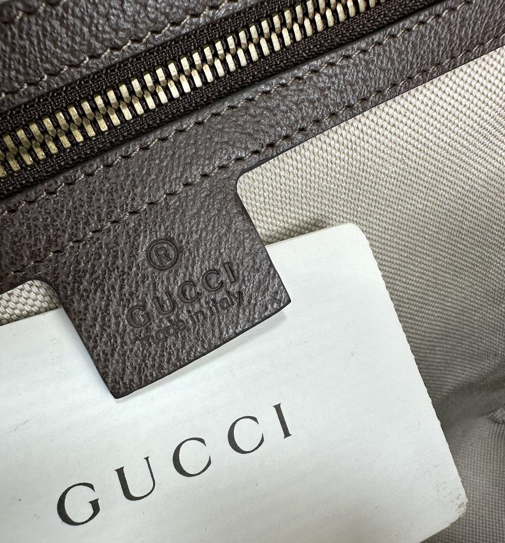1:1 Replica GUCCI OPHIDIA GG SMALL BACKPACK P Beige and ebony GG Supreme canvas Exclusive For Women 547965 FADID 9762