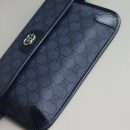 1:1 Replica GUCCI OPHIDIA GG SMALL BELT BAG P Blue and black GG Supreme canvas Exclusive For Women 752597 2ZGMN 8441