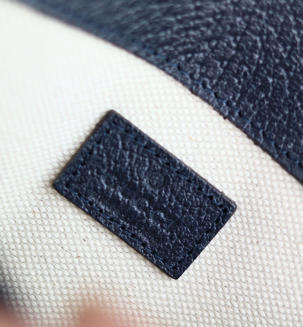 1:1 Replica GUCCI OPHIDIA GG SMALL BELT BAG P Blue and black GG Supreme canvas Exclusive For Women 752597 2ZGMN 8441