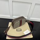 1:1 Replica GUCCI OPHIDIA GG SMALL CROSSBODY BAG P Beige and ebony GG Supreme canvas Exclusive For Women 752591 FACFW 8920