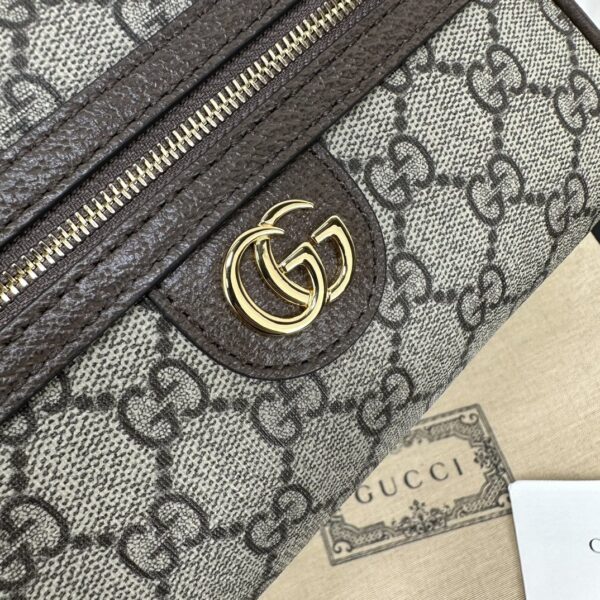 1:1 Replica OPHIDIA GG SUPER MINI SHOULDER BAG P Beige and ebony GG Supreme canvas Exclusive For Women 772311 K9GSG 8367
