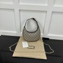 1:1 Replica GUCCI OPHIDIA GG SUPER MINI SHOULDER BAG P Beige and ebony GG Supreme canvas Exclusive For Women 772308 K9GSG 8367