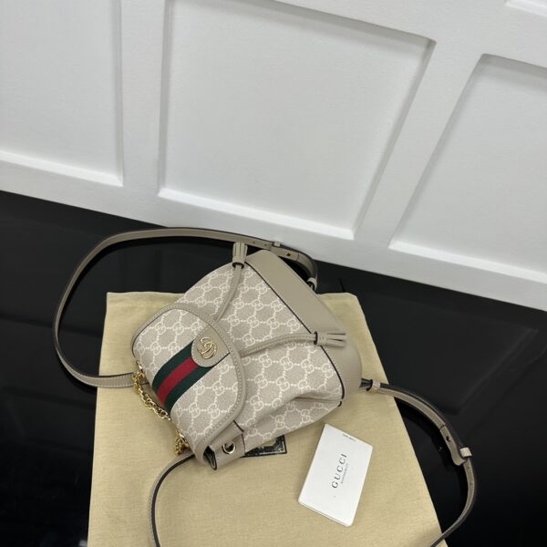 1:1 Replica GUCCI OPHIDIA MINI BACKPACK P grey Exclusive For Women 795221