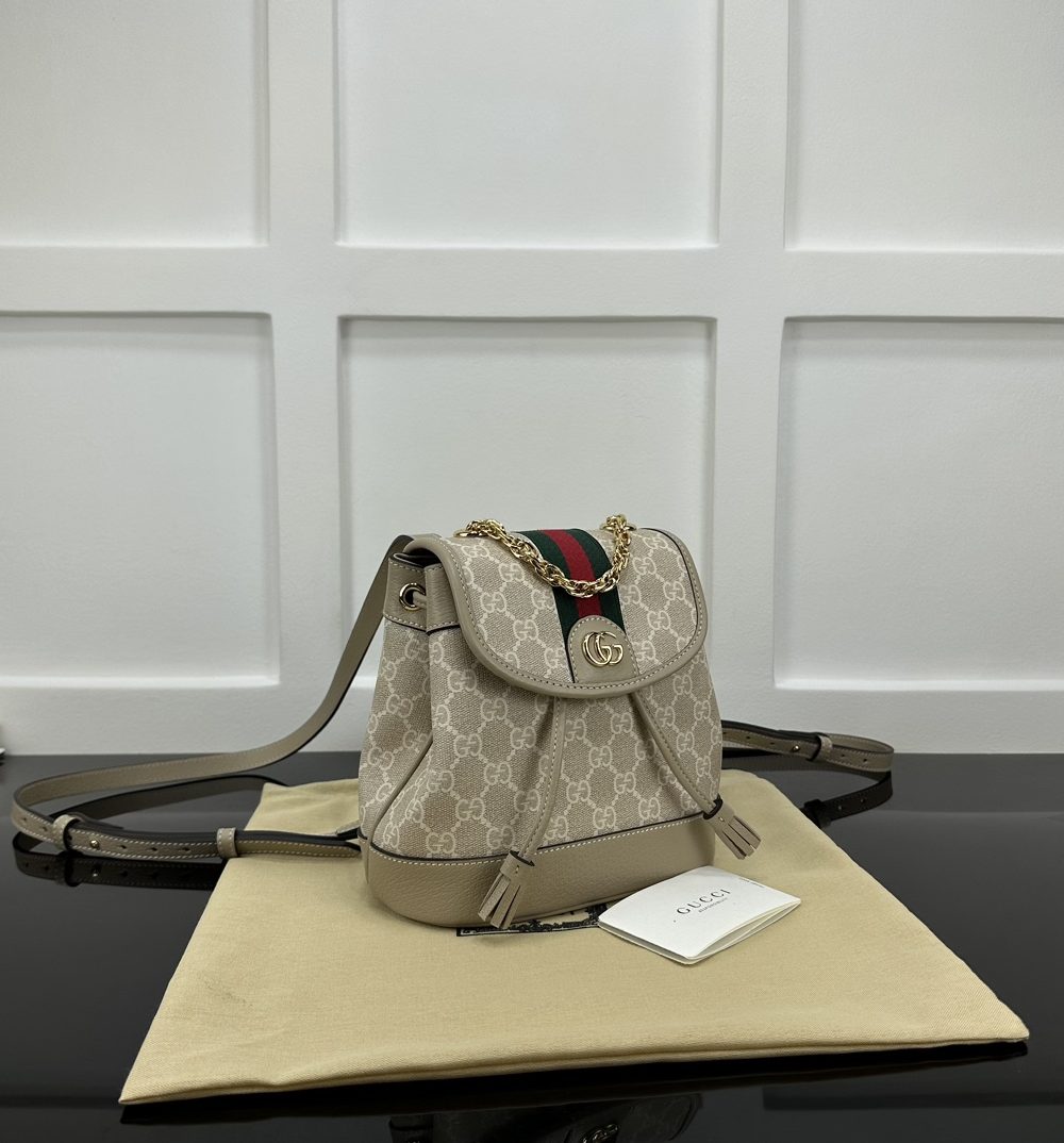 1:1 Replica GUCCI OPHIDIA MINI BACKPACK P grey Exclusive For Women 795221