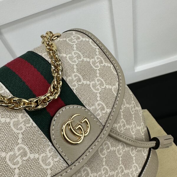 1:1 Replica GUCCI OPHIDIA MINI BACKPACK P grey Exclusive For Women 795221