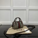 1:1 Replica GUCCI OPHIDIA SUPER MINI BAG P Beige and ebony GG Supreme canvas Exclusive For Women ‎781490 96IWG 8745