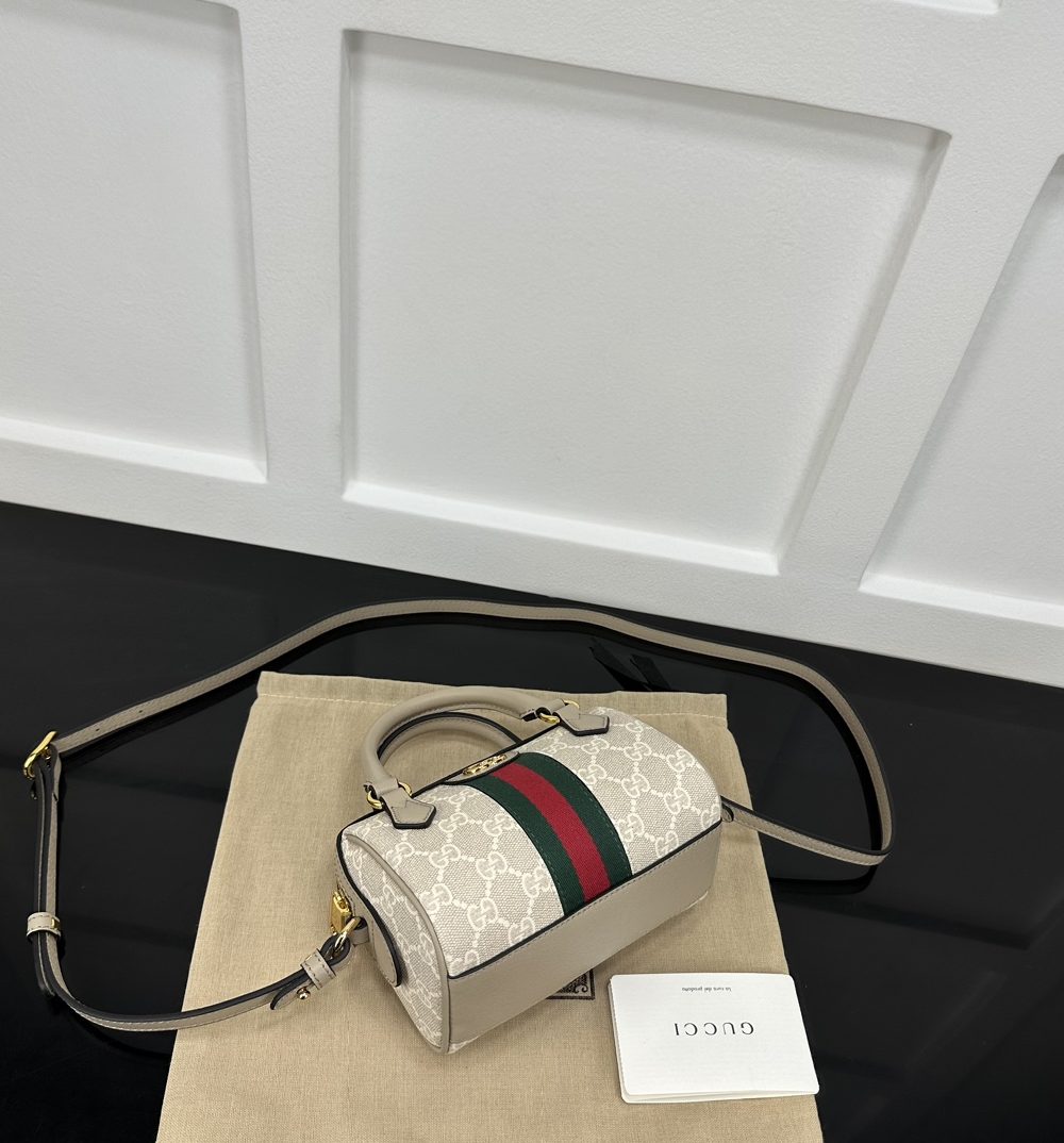 1:1 Replica GUCCI OPHIDIA SUPER MINI BAG P Beige and oatmeal GG Supreme canvas Exclusive For Women 781490 UULAG 9643
