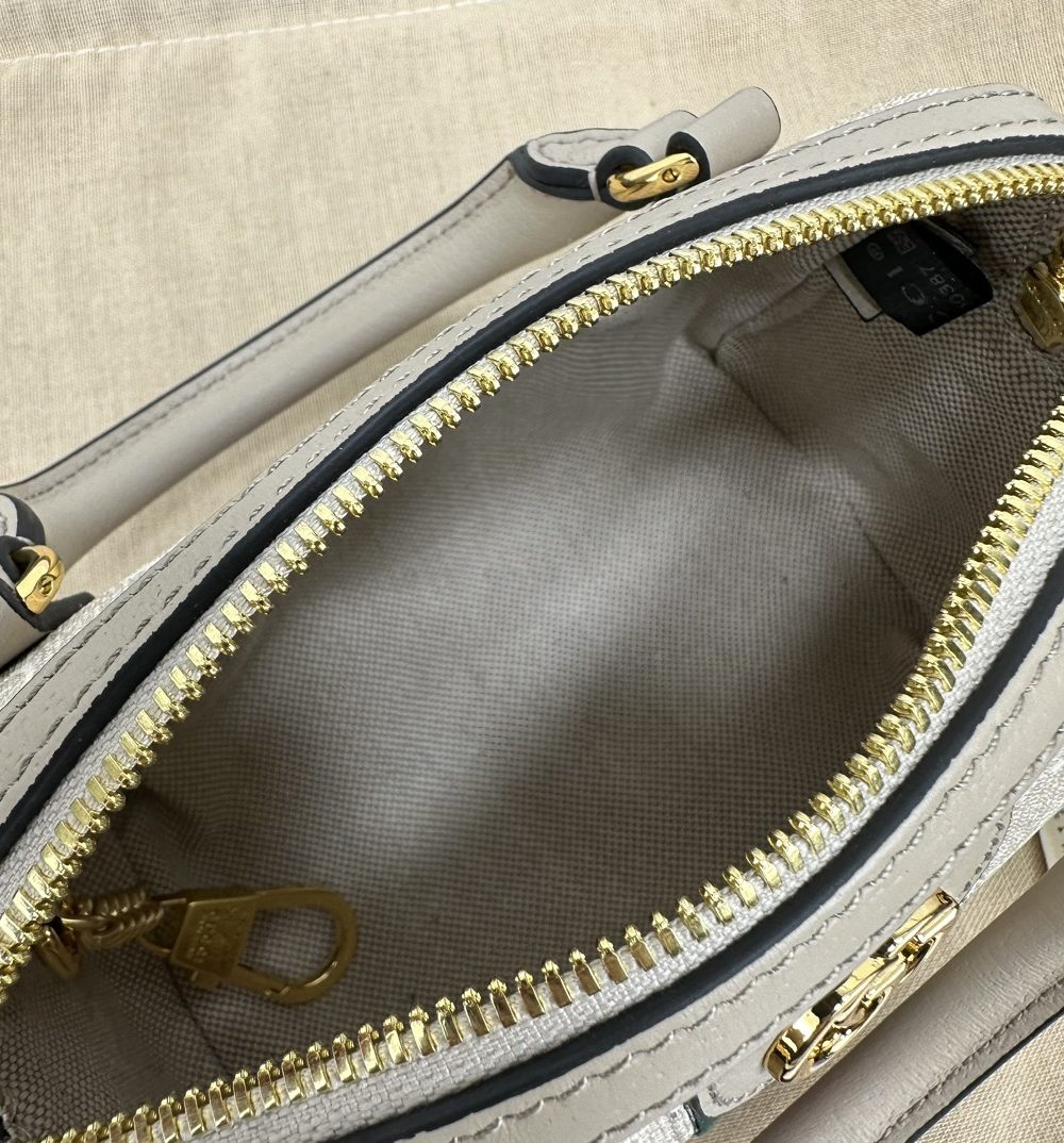 1:1 Replica GUCCI OPHIDIA SUPER MINI BAG P Beige and oatmeal GG Supreme canvas Exclusive For Women 781490 UULAG 9643