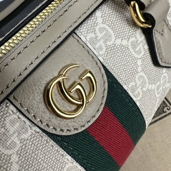 1:1 Replica GUCCI OPHIDIA SUPER MINI BAG P Beige and oatmeal GG Supreme canvas Exclusive For Women ‎781490 UULAG 9643